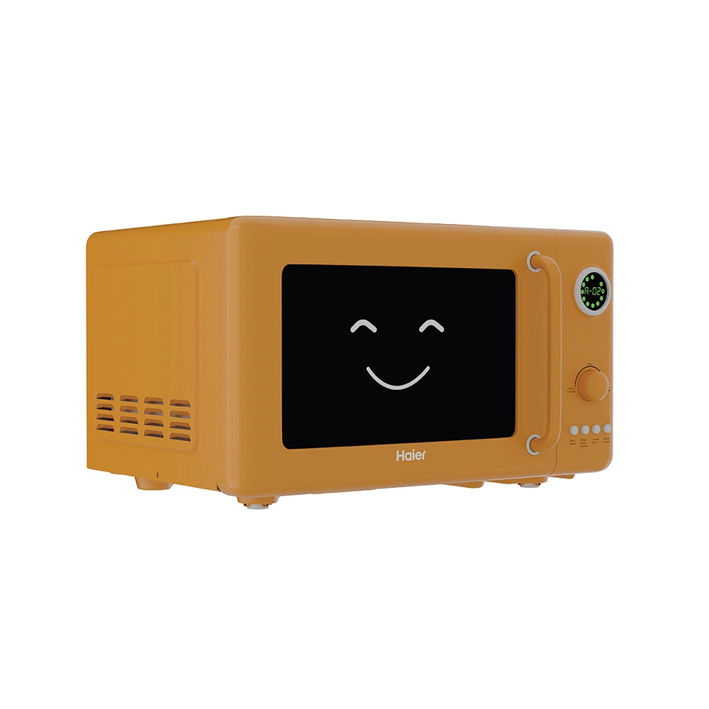 Haier Vogue 20L Peach Solo Microwave Oven with Auto Cook Menus I Digital Display